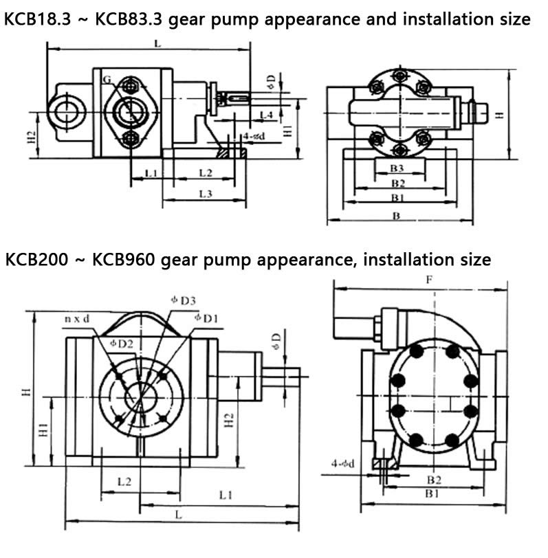 Stainless steel gear pump For corn oil & sesame oil
