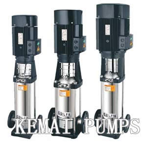 Vertical multistage centrifugal pumps